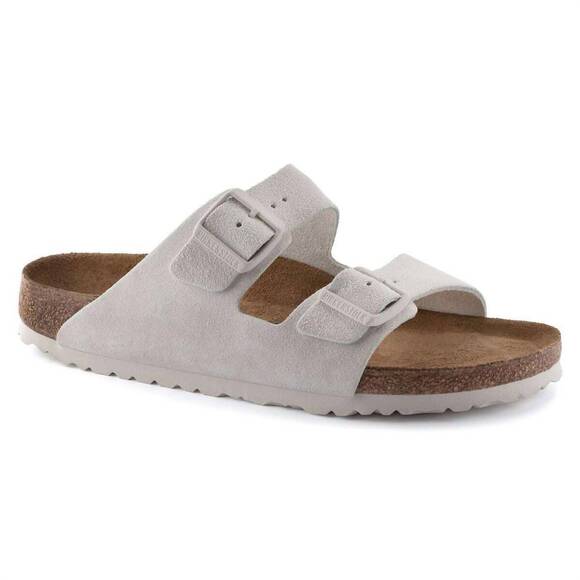 NEW BIRKENSTOCK women's arizona sandal in antique white